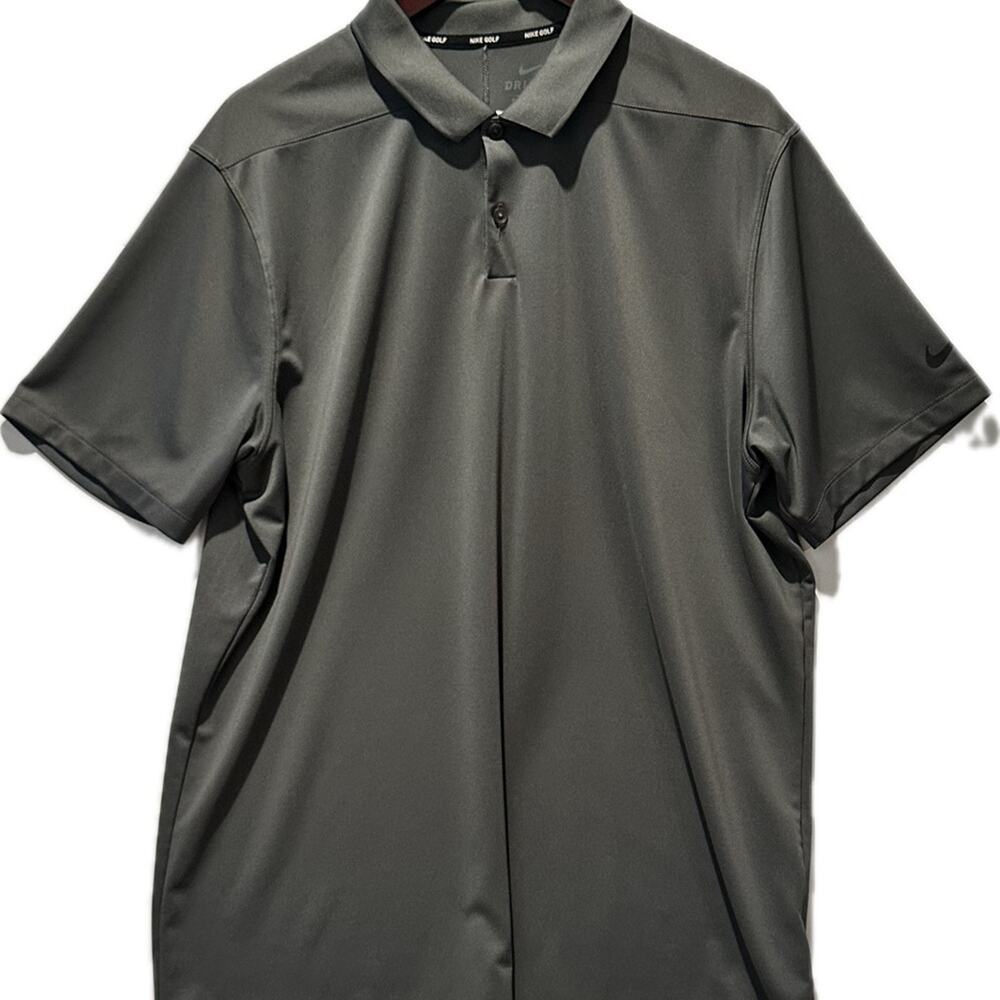 Nike Golf Gray Performance Dri-Fit Polo Shirt